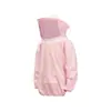 Chaqueta Protectora de Apicultura Smock Apicultor Ropa Transpirable Ropa de Abejas Velo Falda con Capucha Traje Equipo Camuflaje Blanco Top
