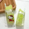 Accesorios de resina para taza de jugo de gato realistas en 3D, adornos DIY de pegamento de crema, colgantes para llavero, materiales para imanes de refrigerador