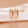 Brincos Europeus e Americanos Transfronteiriços Cor Francesa Zircônio Formato U Retrô Personalizados Estilo Ins Versátil Brincos para Mulheres