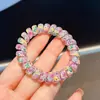 Novo Estilo de Verão Elástico de Cabelo Tipo Fio de Telefone com Delicados Padrões Florais, Elástico de Cabelo Tipo Fio de Telefone Estilo Hyuna para Mulheres, Scrunchie Simples para Rabo de Cavalo Alto