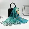 Lenço Longo Duas Cores 50160 DIY Versátil Lenço de Chiffon Seda com Toque de Seda, Lenço Georgette para Mulheres, Lenço Fino de Seda