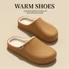 Pantuflas de Algodón Impermeables para Quirófano de Mujer 2026 Nuevo Invierno Interior Hogar Calidez con Felpa Interior Zapato de Algodón Calzado Exterior
