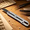 Cuchillo de arte de acero inoxidable engrosado de alta resistencia, cortador de papel súper afilado, cuchillo para empapelar, cuchillo para empapelar, cuchillo de arte multifuncional