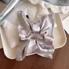 Lenço Quadrado Brilhante Prateado de Alta Qualidade para Mulheres Amarrador de Cabelo Estilo Coreano Amarrador de Cabelo Quadrado Elástico para Rabo de Cavalo Baixo Corda de Cabelo Faixa de Cabelo