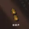 Estilo Chinês Tradicional Acessórios Dourados com Areia Liga de Esmalte Pingente de Gota de Óleo Contas Espaçadoras Pulseira DIY Feita à Mão Charms para Joias