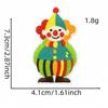 Pegatinas de tela de circo de viento de elefante, payaso de dibujos animados, león, decoración de bordado para computadora, fiesta navideña, adhesivo termofusible, venta al por mayor