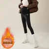 Pantalones de tiburón de maternidad de cintura alta con soporte para el vientre, mate de alta elasticidad, pantalones de yoga antideslizantes, leggings ajustados para el principio, medio y final del embarazo