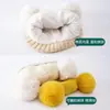 Gorro de lana tejido para niños coreanos, caricatura linda, invierno, para niños y niñas, gorro de invierno para bebé, gorro cálido con protección para las orejas