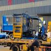 Caminhão de lixo de três rodas com balde suspenso elétrico Zhongwang, simples, com balde suspenso lateral, montado na lateral, autodescarregável, máquina de limpeza com balde suspenso de compressão