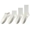 Calcetines antibacterianos grado 15A, calcetines de verano finos para hombre hasta la pantorrilla, sin costuras, resistentes al olor, para adolescentes, calcetines deportivos, calcetines largos blancos para hombre