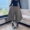 Pantalones casuales de moda con nuevo diseño de nicho estilo coreano, pantalones tipo tulipán cropped de cintura alta adelgazantes para mujer