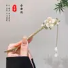 Horquilla de Pelo con Borla Estilo Chino para Caminar para Mujer, Peineta de Gama Alta, Adorno para el Cabello, Nuevo Disco de Pelo Antiguo, Accesorios Hanfu Cheongsam