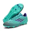 Dropshipping Internacional Chuteiras de Futebol Messi Grama Sintética Pregos Ag Couro Chuteiras de Futebol para Homens, Mulheres, Crianças e Estudantes Tênis de Treino