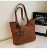 Bolsa Retrô Simples Texturizada de Alta Qualidade para Mulheres Nova Coleção Outono/Inverno 2026 Bolsa Tote Grande para o Dia a Dia Versátil Bolsa de Ombro