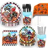 Amazon Nueva Fiesta de Cumpleaños Temática de Motocicleta Todoterreno Vajilla Desechable Mantel Servilleta Plato de Papel Decoraciones