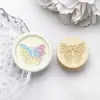 Sello de cera transfronterizo con cabeza de cobre con patrones de luna, rosa y mariposa, cabeza de sello universal, accesorio de decoración para invitaciones de boda
