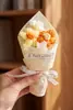 Ramo de Flores Pompones Tejidas a Crochet Hechas a Mano, Flores Mini, Recuerdo del Día de San Valentín, Regalo Creativo de Graduación