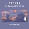 Bonito gato bonito várias teclas de atalho de escritório oversized mouse pad dos desenhos animados atacado meninas aprendizagem desk pad lock edge