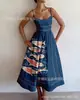 Vestido de tirantes casual, elegante y a la moda, estampado digital nuevo, transfronterizo, vestido de verano para mujer