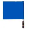 Venta al por mayor de fábrica bandera de salida pista y campo competencia árbitro bandera señalización bandera acero inoxidable bandera de mando bandera de patrulla Juegos