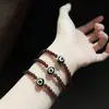 Novo Bracelete Vermelho de Granada Estilo Chinês, Bracelete Simples Nicho Feito à Mão, Presente de Aniversário para Namorada e Melhor Amiga