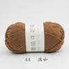 Bola de Hilo de Algodón Leche de 4 Hebras Hecha a Mano DIY Muñeca Tejida Ramo Sombrero Sin Bolitas