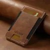 Denior é Adequado para Celulares Universais Apple e Android, Porta-Cartões de Couro PU Autoadesivo, Estojo Multifuncional para Cartões