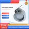 Válvula borboleta de ventilação com vedação rígida tipo alça, tubo de gás de combustão, amortecedor regulador pneumático, elétrico, aço carbono, aço inoxidável