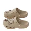 Zuecos de Caricatura de Oso Caramelo para Mujer 2026 Verano Nuevos Sandalias Cómodas Transpirables Resistentes al Desgaste Antideslizantes para Interiores para Hombre