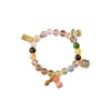 Pulsera de Cuentas Multi-tesoro de Cristal para Mujer Dios de la Riqueza Nueva Cadena de Mano China Wenwan Estilo Nacional Retro Adorno de Mano Cacahuete Nicho Venta al por Mayor
