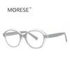 Nuevos lentes anti luz azul 2216 moda TR montura bicolor viento británico montura óptica redonda personalidad fabricantes en stock