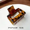 Pinza para el Cabello Vintage de PC con Estampado de Leopardo para Mujer, Pasador de Gama Alta para Recogidos en la Parte Trasera de la Cabeza, Pinza de Tiburón Accesorios para el Cabello, Pinza de Pico de Pato