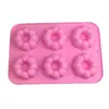 En Stock Molde de Silicona para Donas de 6 Piezas Molde de Silicona para Chocolate Molde de Calabaza Hecho a Mano DIY Pastel de Arroz