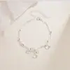 Pulseira Ginkgo Três Vidas Três Mundos com Pingente de Folha de Ginkgo Dupla Camada Banhado a Prata, Design Único, Versátil, Presente para Melhor Amigo(a) ou Aniversário da Namorada