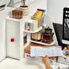 Prateleira de Canto para Armazenamento de Mesa, Prateleira de Canto para Estações de Trabalho, Mesa de Dormitório, Papelaria, Cosméticos, Prateleira de Armazenamento Tipo Gaveta