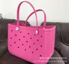 Acessórios Fofos Férias de Verão Bolsa com Furos Bolsa de Ombro em EVA Mini Bolsa de Praia de Gelatina DIY Bolsa de Mão