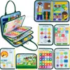 Livro de atividades de feltro exclusivo transfronteiriço para educação infantil, correspondência cognitiva, material didático resistente a rasgos, brinquedo de tecido não tecido DIY