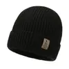 Gorro de Lana para Hombre de Invierno con Felpa Gruesa Tejido para Cabeza Grande Adulto Protección para Orejas Cálido y Resistente al Frío Gorro de Punto Venta al por Mayor