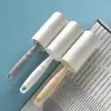 Adesivo de cabelo Rolo rasgável Poeira Papel pegajoso Roupas portáteis Poeira Pegajoso Rolo de cabelo Escova Rolo Papel Roupas Sucção de cabelo