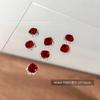 Joia para Unhas de Celebridade Cibernética Base de Diamante Brilhante Crocante Coração Torto Cristal Oval Amontoado Bola de Diamante Ornamento de Unha