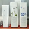 5 unidades de ar condicionado para uso industrial, alimentados por água subterrânea, com unidades fan coil, montagem vertical na parede, capazes de resfriamento e aquecimento, de piso
