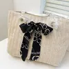 Bolso Grande de Paja 2025 Popular Verano Nueva Moda Simple Gran Capacidad Tejido de Mano Hombro Tote