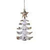 Colgantes de Navidad Personalizados por el Fabricante Decoración Navideña Copos de Nieve Navideños Polvo Pegajoso Colgantes Acrílicos Decoración de Árbol de Navidad
