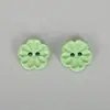 Botones Nuevos de Resina con Flores de Colores, Botones Lindos de Dibujos Animados para Coser a Mano de Niños, Botones Decorativos de Cuatro Agujeros para Suéteres y Cárdigans