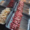 Brochetas para Barbacoa Desechables de Hierro Brochetas Redondas Delgadas Brochetas Pequeñas Brochetas de Cordero Agujas para Barbacoa Empaque Comercial Brochetas para Llevar Fabricante