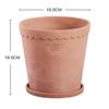 Maceta de cemento de arte creativo personalizado concreto emperador romano flor transpirable maceta de cerámica con bandeja fabricantes mayoreo