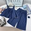 Traje de mezclilla para niña Llegada Nueva de Verano Falda con Manga Dulce de Mezclilla Pantalones de Pierna Ancha Conjunto de Dos Piezas