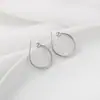 Argola Semi-circular de Prata S925 com Gancho de Orelha e Agulha de Orelha Dourada 14k Brincos Feitos à Mão DIY Material de Joalheria Acessórios