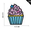 Etiqueta de Bordado Computadorizado Yuanda Patch de Bordado para Bolo Gourmet Patch Cruzado Venda Quente Acessórios de Vestuário Patch DIY Patch Decorativo de Tecido