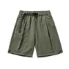 Moda Verão 2025 Nova Marca Outer Wear Algodão Puro Casual Praia Estilo Coreano Cinco Pontos Jovens Shorts Masculinos